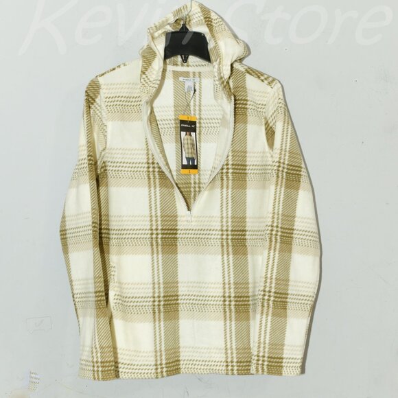 Green Nwt O'Neill Ladies' Half Zip‎ Polar Fleece Hoodie - Picture 1 of 7